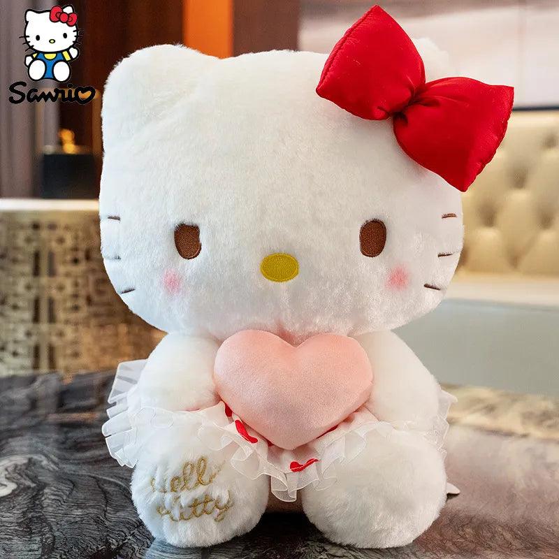 20cm Hello Kitty Plush Sanrio Kawaii Cute Kt Cat Toys Dolls Stuffed Soft 