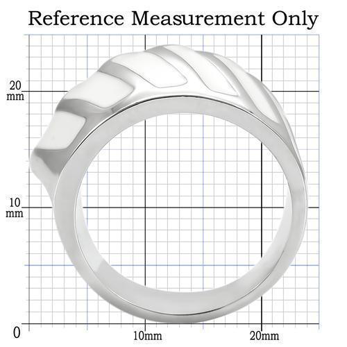 0W310 - Rhodium Brass Ring with No Stone - Brand My Case