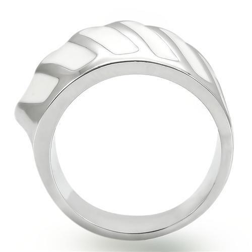 0W310 - Rhodium Brass Ring with No Stone - Brand My Case