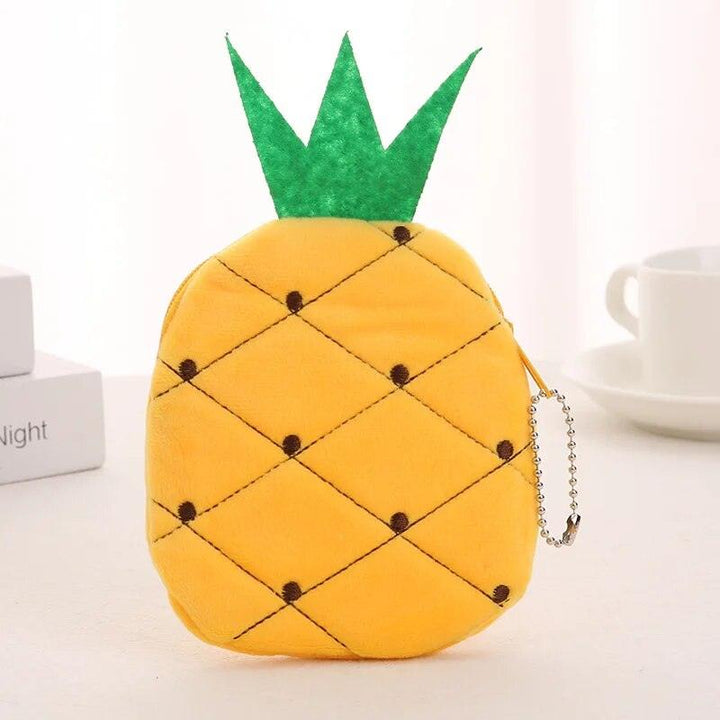 1 Pcs Cute Plush Purse for Coins Pencil Toys Bag Cartoon Women Coin Purse Mini Fruit Bag For USB Key Wallet - Brand My Case