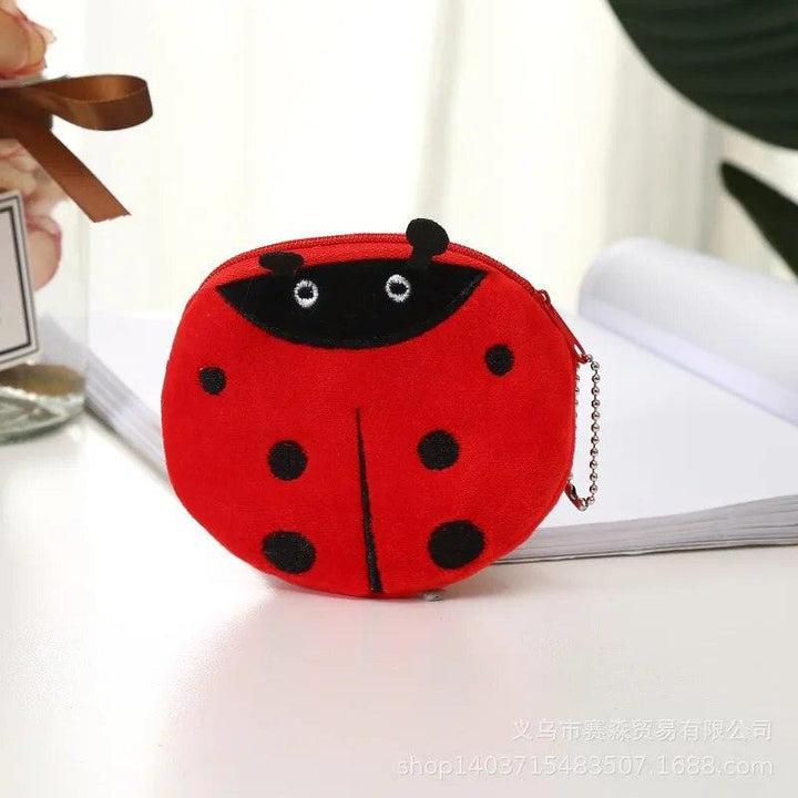 1 Pcs Cute Plush Purse for Coins Pencil Toys Bag Cartoon Women Coin Purse Mini Fruit Bag For USB Key Wallet - Brand My Case