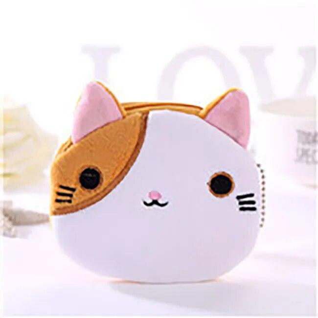 1 Pcs Cute Plush Purse for Coins Pencil Toys Bag Cartoon Women Coin Purse Mini Fruit Bag For USB Key Wallet - Brand My Case