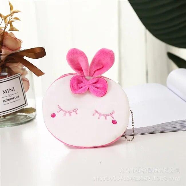 1 Pcs Cute Plush Purse for Coins Pencil Toys Bag Cartoon Women Coin Purse Mini Fruit Bag For USB Key Wallet - Brand My Case