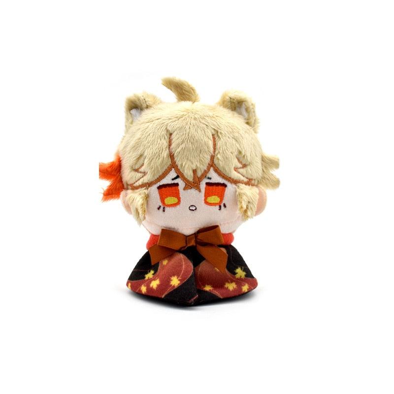 10-12cm Genshin Impact Plush Pendant Keychain Cosplay Venti Albedo Xiao Raiden Shogun Tartaglia Kazuha Doll Toy Beadchain Gift - Brand My Case