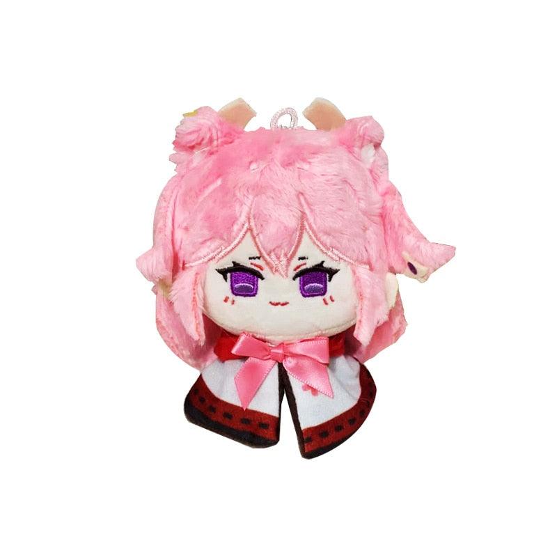 10-12cm Genshin Impact Plush Pendant Keychain Cosplay Venti Albedo Xiao Raiden Shogun Tartaglia Kazuha Doll Toy Beadchain Gift - Brand My Case