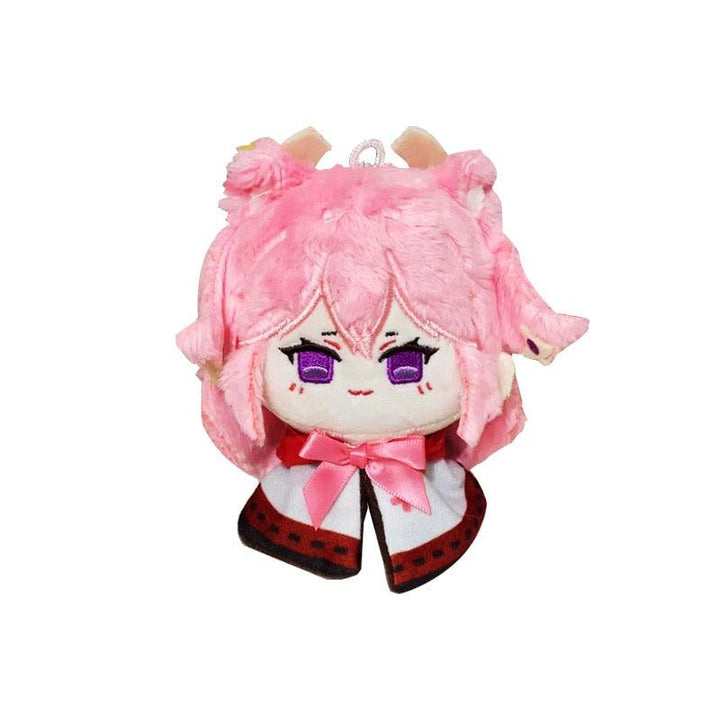 10-12cm Genshin Impact Plush Pendant Keychain Cosplay Venti Albedo Xiao Raiden Shogun Tartaglia Kazuha Doll Toy Beadchain Gift - Brand My Case