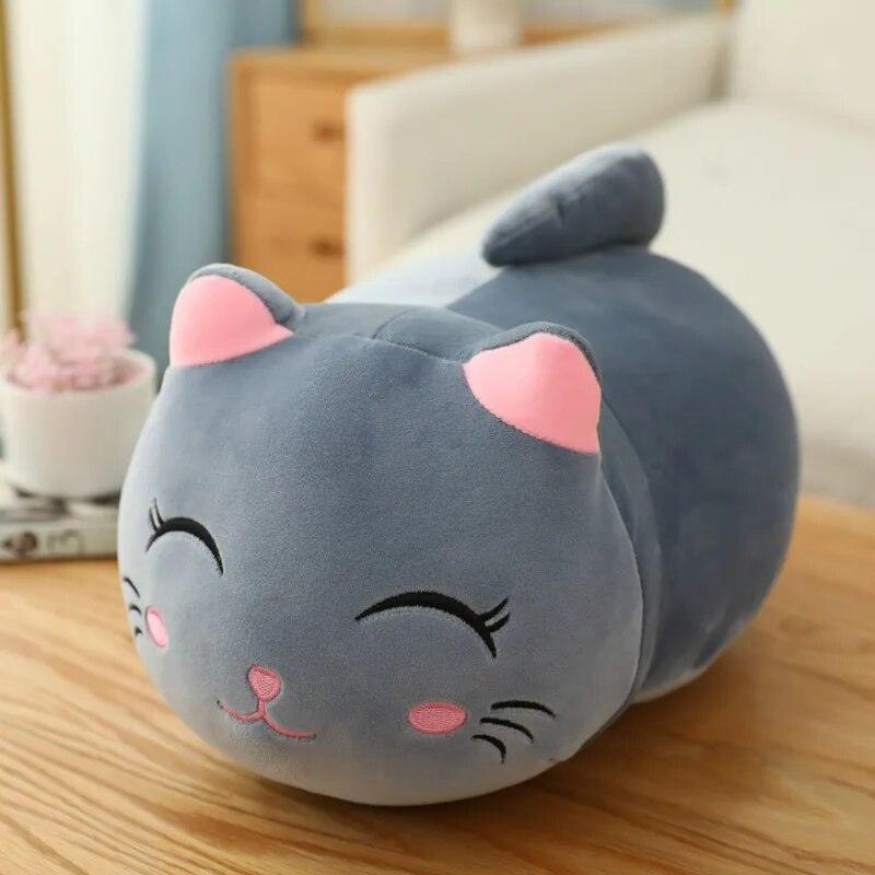 10-25CM Lovely Cartoon Cat Dolls Stuffed Soft Animal Kitten Plush Pillow Toys Kawaii White Black Cat Gift for Children Girls - Brand My Case