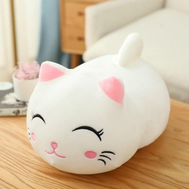 10-25CM Lovely Cartoon Cat Dolls Stuffed Soft Animal Kitten Plush Pillow Toys Kawaii White Black Cat Gift for Children Girls - Brand My Case