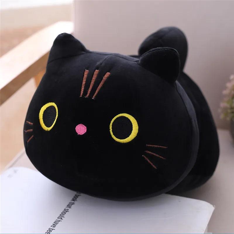 10-25CM Lovely Cartoon Cat Dolls Stuffed Soft Animal Kitten Plush Pillow Toys Kawaii White Black Cat Gift for Children Girls - Brand My Case