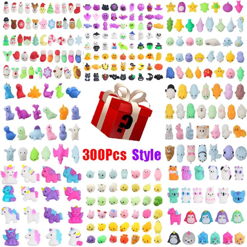 10-300Pcs Random Cute Animals Style Mochi Squishy Toys - Brand My Case
