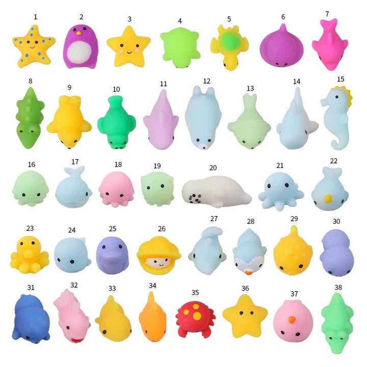 10-300Pcs Random Cute Animals Style Mochi Squishy Toys - Brand My Case