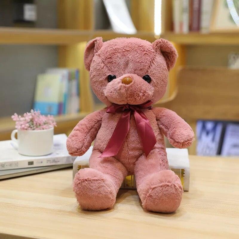 10 Colors 30cm Coloured Bear Plush Toys Stuffed Teddy Bear Soft Bear Wedding Gifts Girl Toy Birthday Gift Brinquedos - Brand My Case