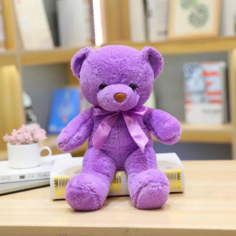 10 Colors 30cm Coloured Bear Plush Toys Stuffed Teddy Bear Soft Bear Wedding Gifts Girl Toy Birthday Gift Brinquedos - Brand My Case