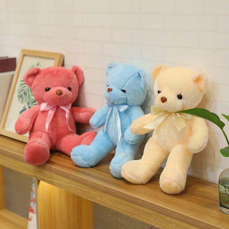 10 Colors 30cm Coloured Bear Plush Toys Stuffed Teddy Bear Soft Bear Wedding Gifts Girl Toy Birthday Gift Brinquedos - Brand My Case