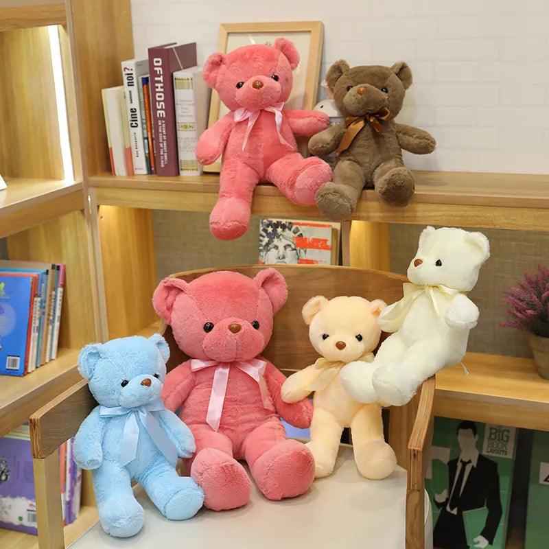 10 Colors 30cm Coloured Bear Plush Toys Stuffed Teddy Bear Soft Bear Wedding Gifts Girl Toy Birthday Gift Brinquedos - Brand My Case