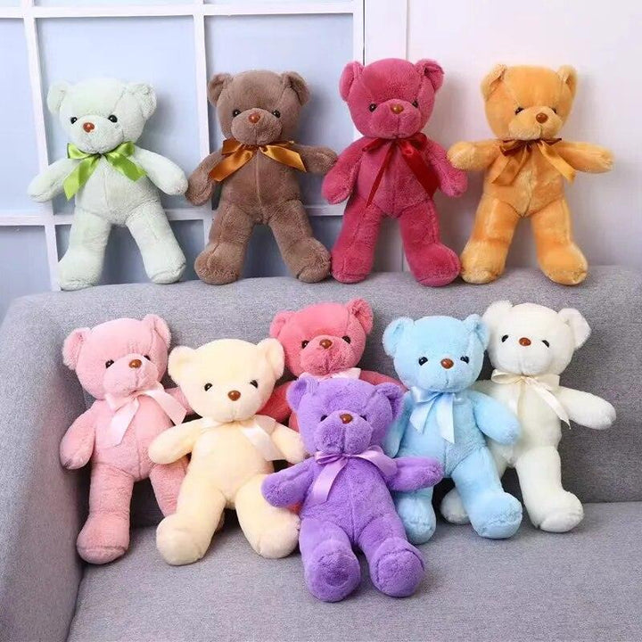 10 Colors 30cm Coloured Bear Plush Toys Stuffed Teddy Bear Soft Bear Wedding Gifts Girl Toy Birthday Gift Brinquedos - Brand My Case