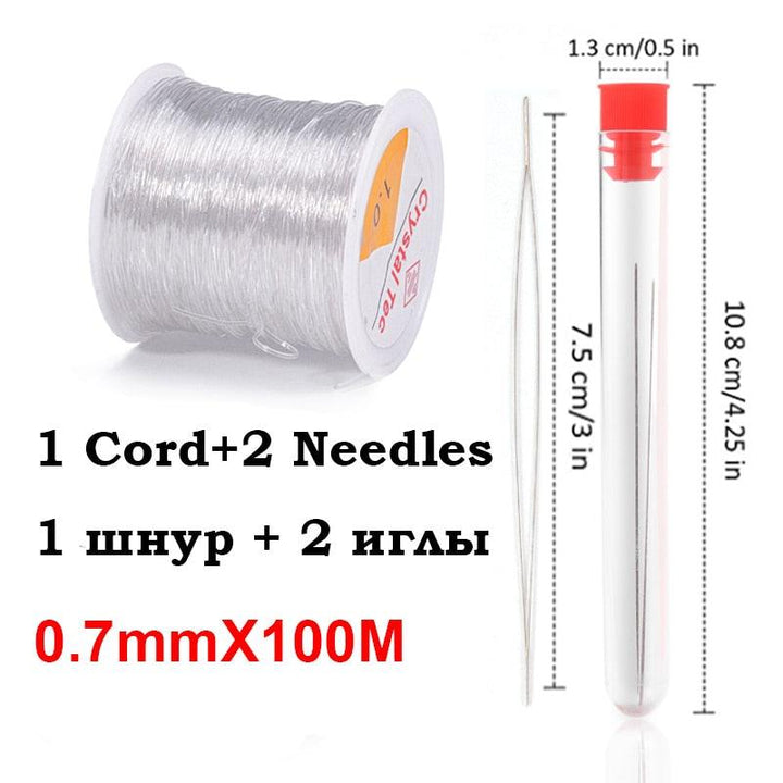 100M Plastic Crystal DIY Beading Stretch Cords Elastic Line Jewelry Making Supply Wire String jeweleri thread String Thread - Brand My Case