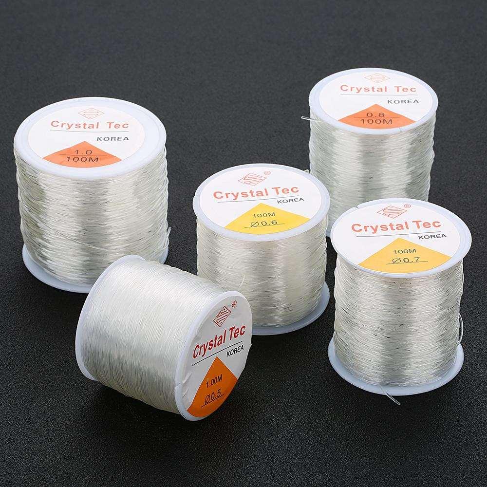 100M Plastic Crystal DIY Beading Stretch Cords Elastic Line Jewelry Making Supply Wire String jeweleri thread String Thread - Brand My Case