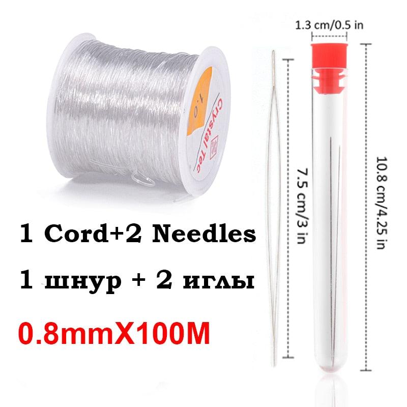 100M Plastic Crystal DIY Beading Stretch Cords Elastic Line Jewelry Making Supply Wire String jeweleri thread String Thread - Brand My Case