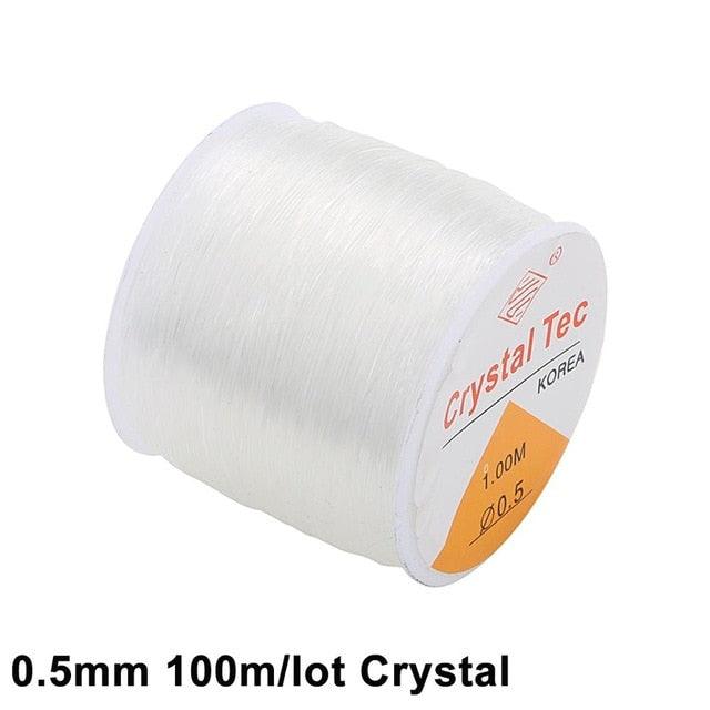 100M Plastic Crystal DIY Beading Stretch Cords Elastic Line Jewelry Making Supply Wire String jeweleri thread String Thread - Brand My Case