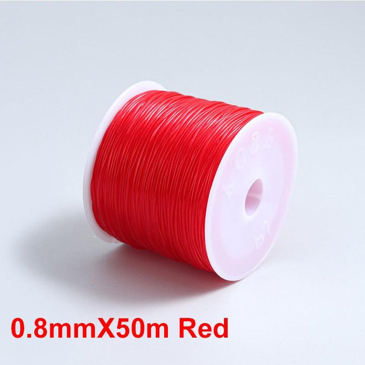 100M Plastic Crystal DIY Beading Stretch Cords Elastic Line Jewelry Making Supply Wire String jeweleri thread String Thread - Brand My Case