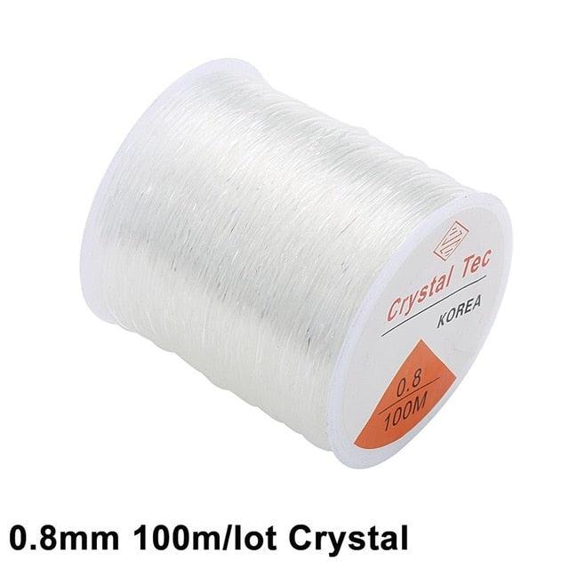 100M Plastic Crystal DIY Beading Stretch Cords Elastic Line Jewelry Making Supply Wire String jeweleri thread String Thread - Brand My Case