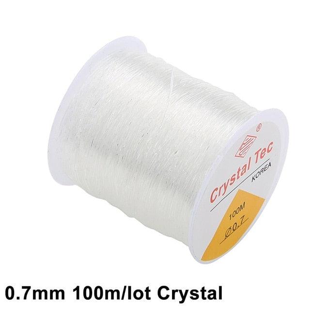 100M Plastic Crystal DIY Beading Stretch Cords Elastic Line Jewelry Making Supply Wire String jeweleri thread String Thread - Brand My Case