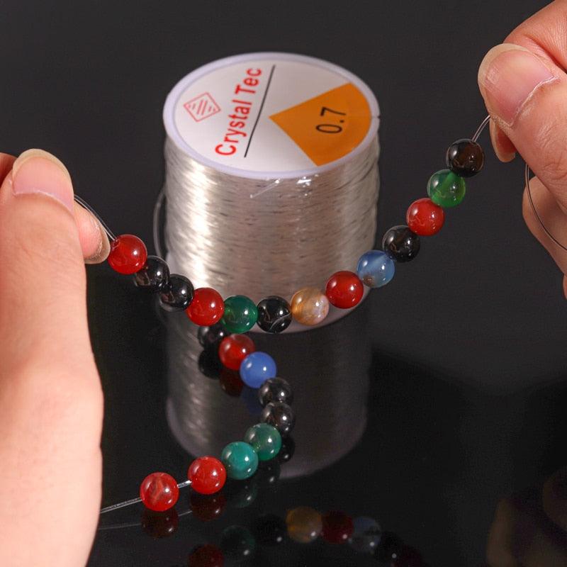 100M Plastic Crystal DIY Beading Stretch Cords Elastic Line Jewelry Making Supply Wire String jeweleri thread String Thread - Brand My Case