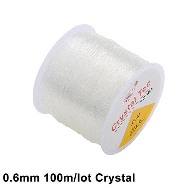 100M Plastic Crystal DIY Beading Stretch Cords Elastic Line Jewelry Making Supply Wire String jeweleri thread String Thread - Brand My Case