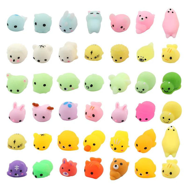 100Pcs Mochi Squishy Toys - Kawaii Animals Stress Relief Fidget Gift - Brand My Case