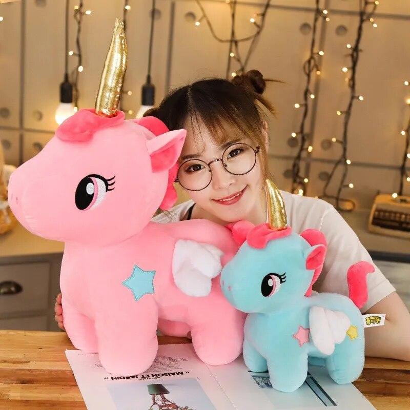 10/20CM Kawaii Unicorn Plush Toy keychain Stuffed Unicornio Animal Dolls Soft Cartoon Toys for Children Girl Kids Birthday Gifts - Brand My Case