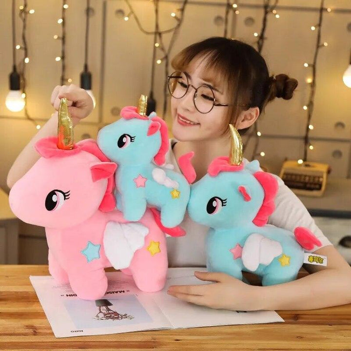 10/20CM Kawaii Unicorn Plush Toy keychain Stuffed Unicornio Animal Dolls Soft Cartoon Toys for Children Girl Kids Birthday Gifts - Brand My Case