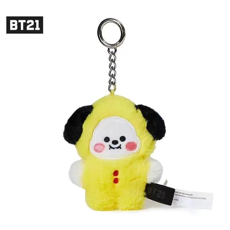 10cm Kawaii Bt21 Chimmy Cooky Shooky Plush Doll Toy Cartoon Mang Koya Heart Plush Bag Pandent Concert Fans Fanchant Gift Toy - Brand My Case