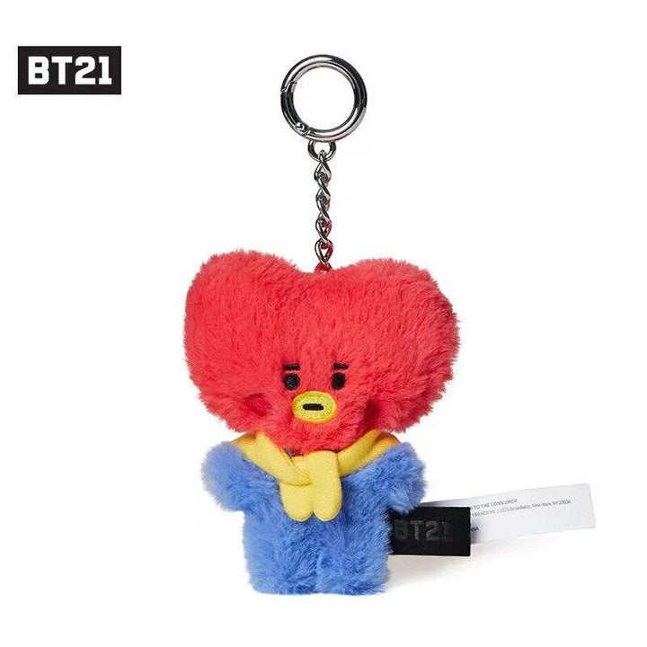 10cm Kawaii Bt21 Chimmy Cooky Shooky Plush Doll Toy Cartoon Mang Koya Heart Plush Bag Pandent Concert Fans Fanchant Gift Toy - Brand My Case