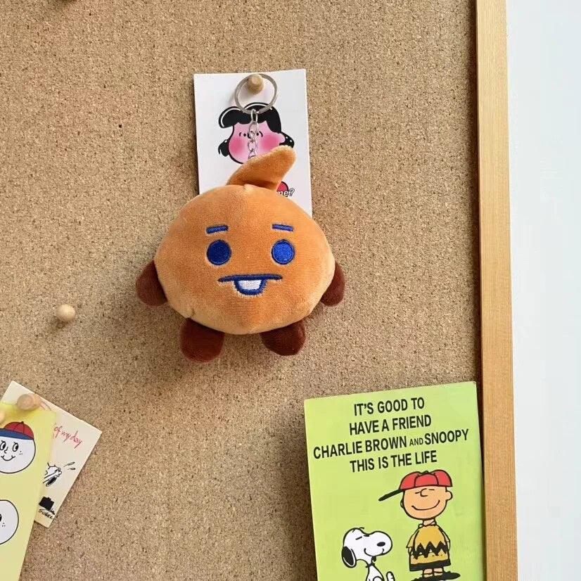 10cm Kawaii Bt21 Chimmy Cooky Shooky Plush Doll Toy Cartoon Mang Koya Heart Plush Bag Pandent Concert Fans Fanchant Gift Toy - Brand My Case