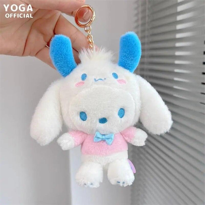 10cm Sanrios Cartoon Kawaii My Melody Kuromi Cinnamoroll Kt Cat Purin Dog Plush Toy Anime Stuffed Cute Plushie Pendant Doll Toys - Brand My Case