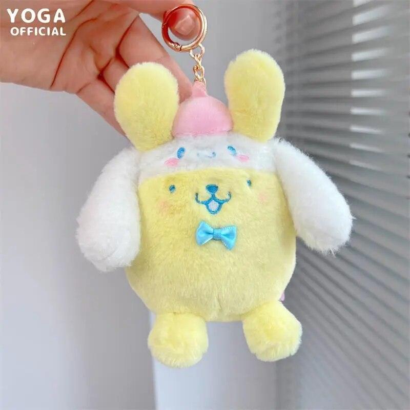 10cm Sanrios Cartoon Kawaii My Melody Kuromi Cinnamoroll Kt Cat Purin Dog Plush Toy Anime Stuffed Cute Plushie Pendant Doll Toys - Brand My Case