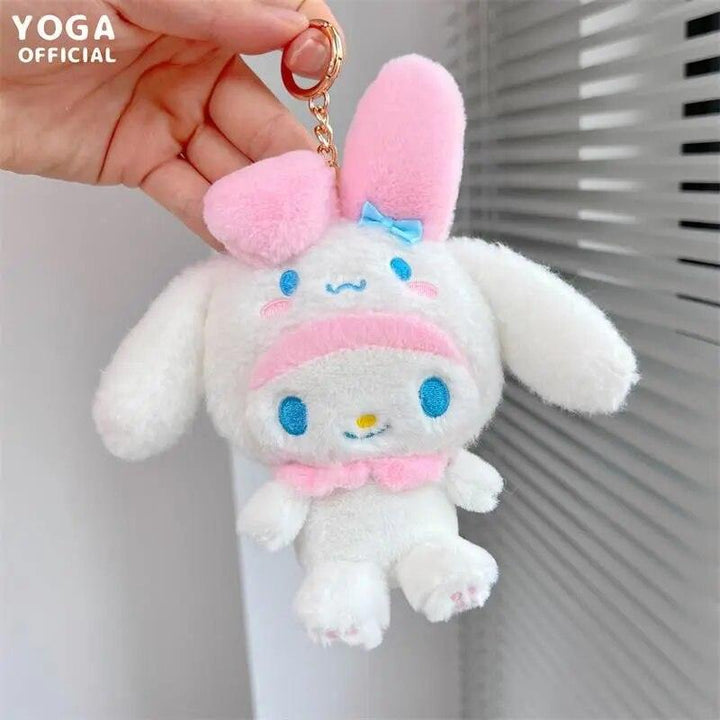 10cm Sanrios Cartoon Kawaii My Melody Kuromi Cinnamoroll Kt Cat Purin Dog Plush Toy Anime Stuffed Cute Plushie Pendant Doll Toys - Brand My Case