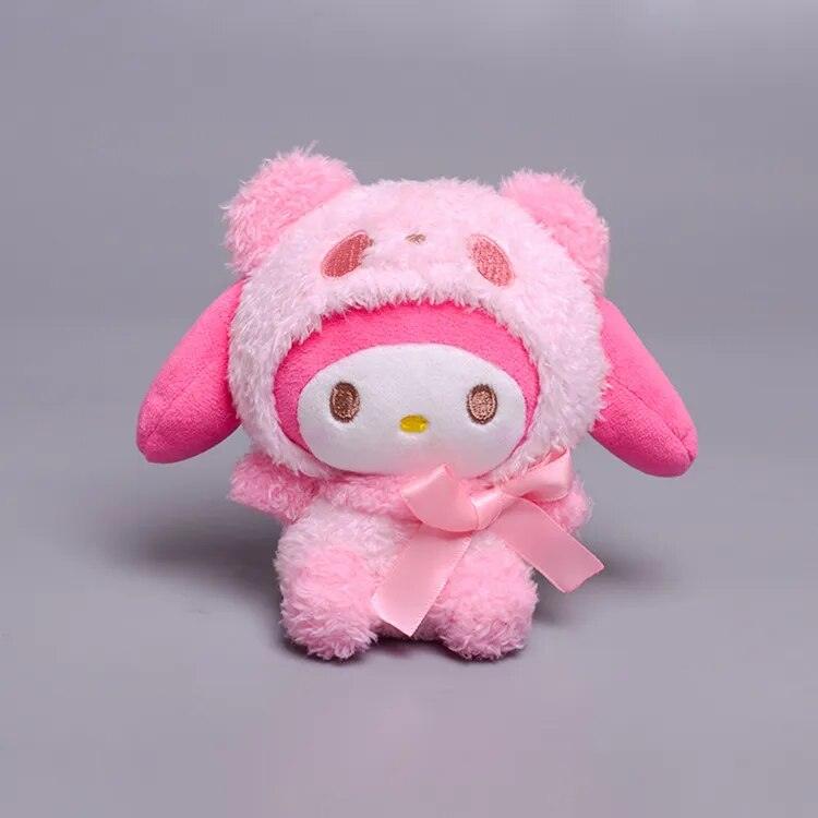 10cm Sanrios Cartoon Kawaii My Melody Kuromi Cinnamoroll Kt Cat Purin Dog Plush Toy Anime Stuffed Cute Plushie Pendant Doll Toys - Brand My Case