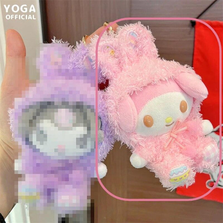 10cm Sanrios Cartoon Kawaii My Melody Kuromi Cinnamoroll Kt Cat Purin Dog Plush Toy Anime Stuffed Cute Plushie Pendant Doll Toys - Brand My Case