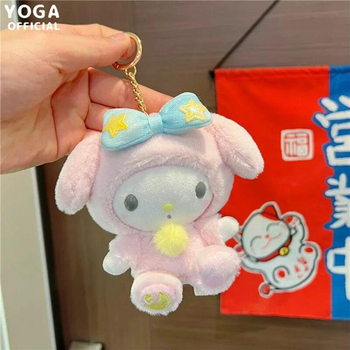 10cm Sanrios Cartoon Kawaii My Melody Kuromi Cinnamoroll Kt Cat Purin Dog Plush Toy Anime Stuffed Cute Plushie Pendant Doll Toys - Brand My Case