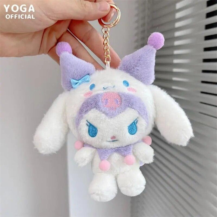 10cm Sanrios Cartoon Kawaii My Melody Kuromi Cinnamoroll Kt Cat Purin Dog Plush Toy Anime Stuffed Cute Plushie Pendant Doll Toys - Brand My Case