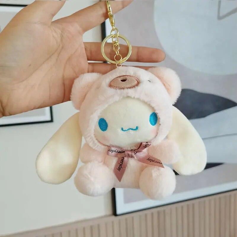 10cm Sanrios Cartoon Kawaii My Melody Kuromi Cinnamoroll Kt Cat Purin Dog Plush Toy Anime Stuffed Cute Plushie Pendant Doll Toys - Brand My Case