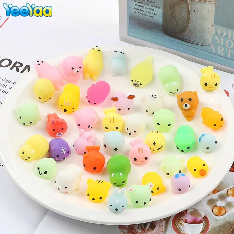 10Pcs Mini Animal Mochi Squishies - Funny Fidget Toy - Brand My Case