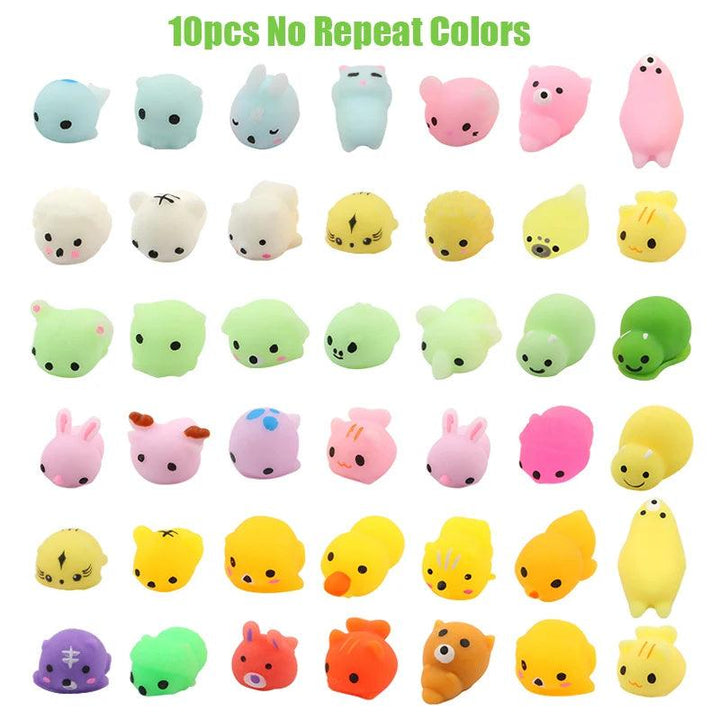 10Pcs Mini Animal Mochi Squishies - Funny Fidget Toy - Brand My Case