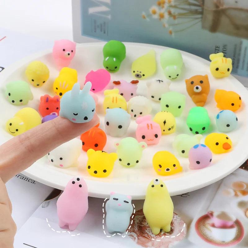 10Pcs Mini Animal Mochi Squishies - Funny Fidget Toy - Brand My Case