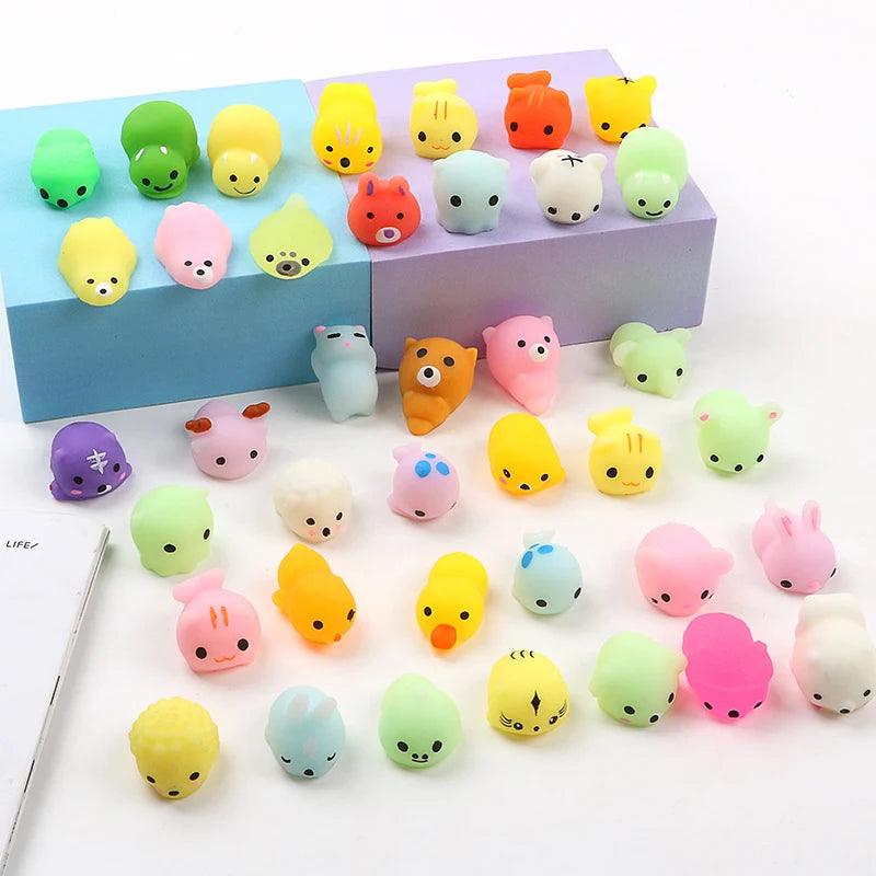 10Pcs Mini Animal Mochi Squishies - Funny Fidget Toy - Brand My Case