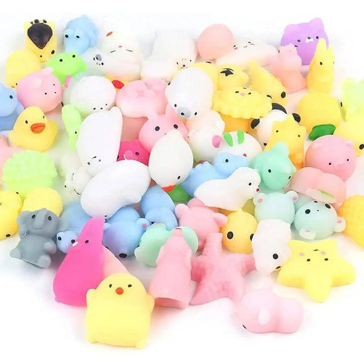 10pcs Random Mini Squishy Mochi Toy - Kawaii Animal Stress Toy - Brand My Case