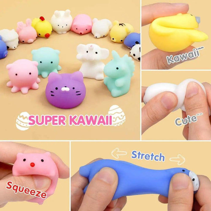 10pcs Random Mini Squishy Mochi Toy - Kawaii Animal Stress Toy - Brand My Case