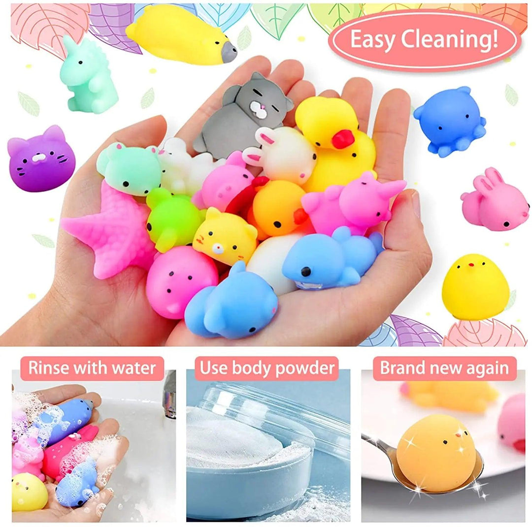 10pcs Random Mini Squishy Mochi Toy - Kawaii Animal Stress Toy - Brand My Case